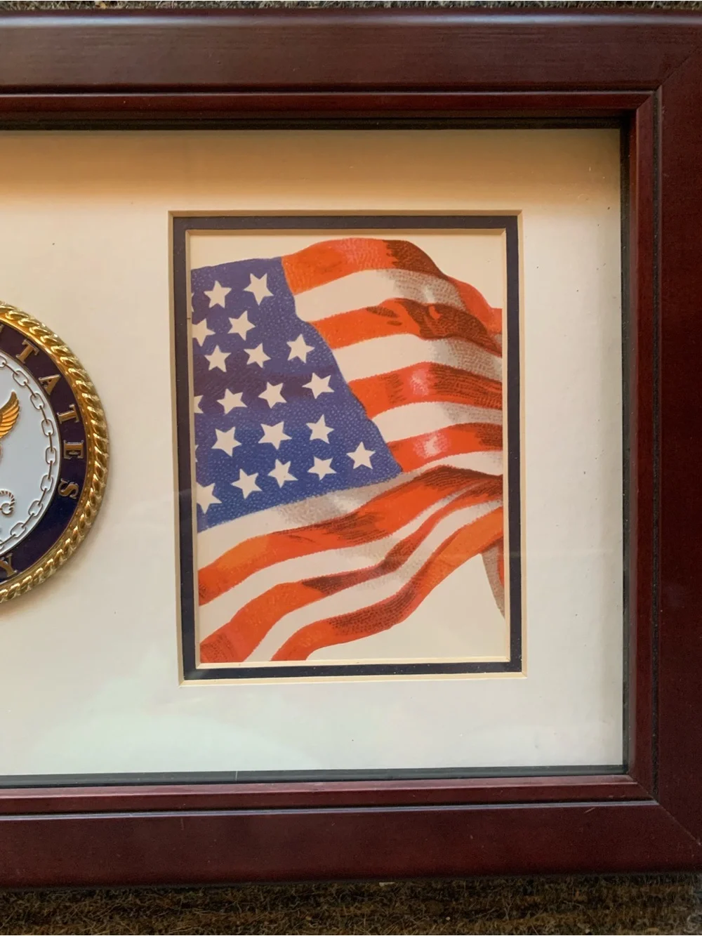 K & Co. United States Navy Medallion Double Picture‎ Frame With 4x6 Openings